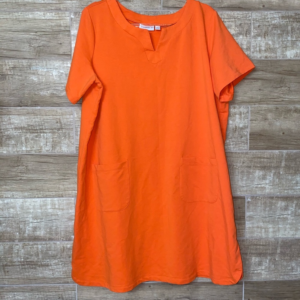 Susan Graver Orange Tshirt Dress